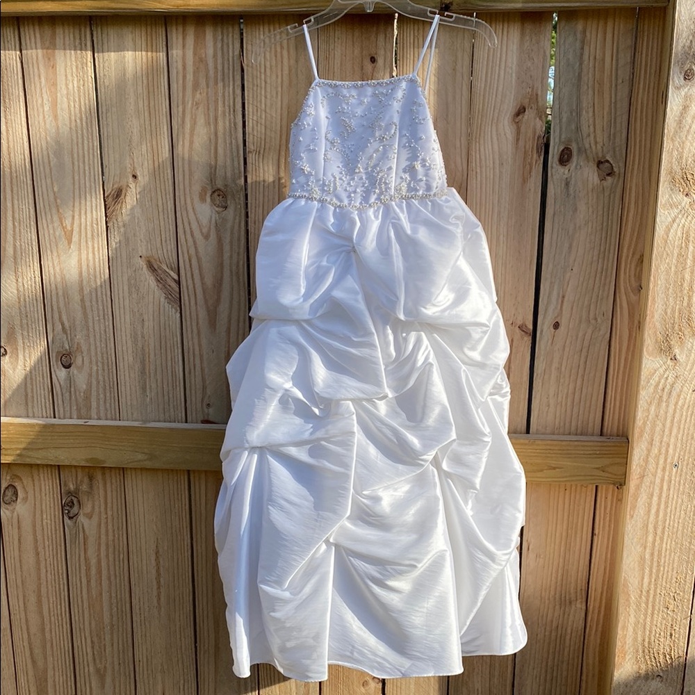 Elegant White Kids Dress